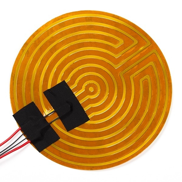 123-3D $$ 123-3D Kapton värmematta rund | 22cm | 12volt  DHB00027 - 1