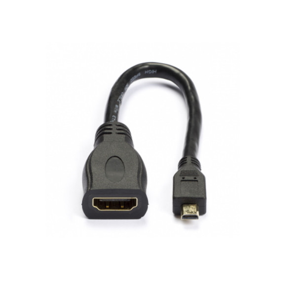 123-3D $$ 123-3D Micro HDMI till HDMI adapterkabel | 20cm  DAR00173 - 1