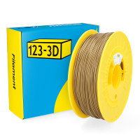 123-3D PLA Filament | Guld | 1,75mm | 1kg  DHM00012