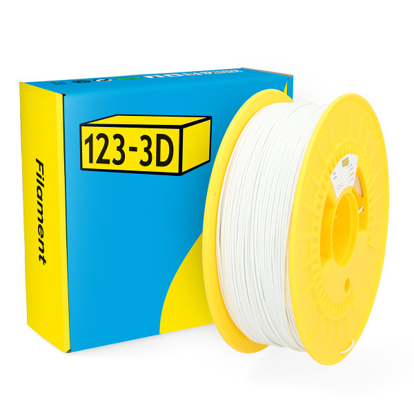 123-3D PLA Filament | Vit | 1,75mm | 1kg  DHM00002 - 1