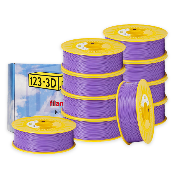 123-3D PLA Filament 10-pack | Lila | 1,75mm | 1,1kg/st  DFE20336 - 1