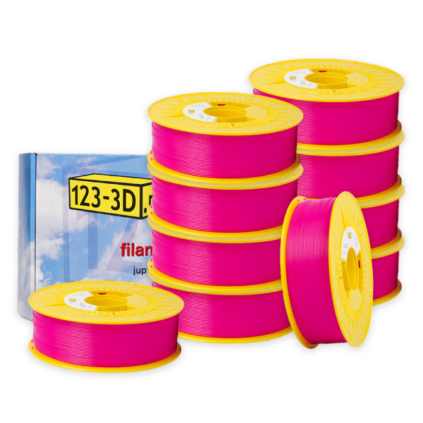 123-3D PLA Filament 10-pack | Magenta | 1,75mm | 1,1kg/st  DFE20340 - 1