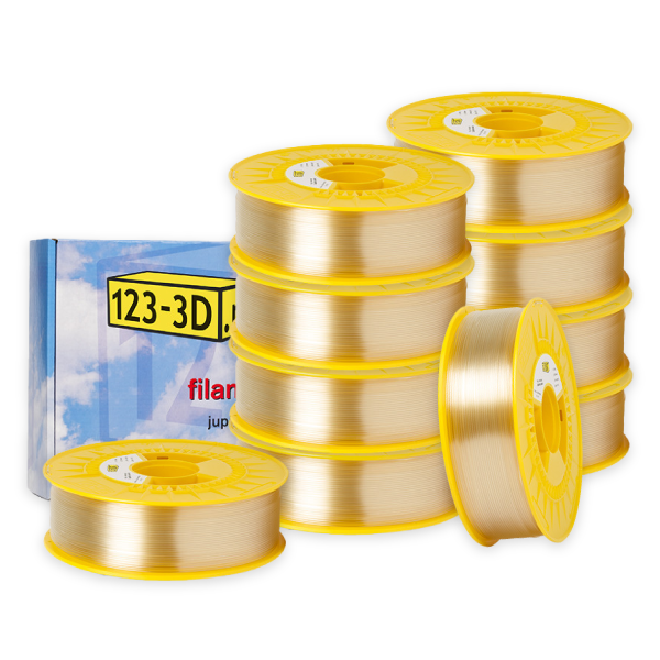 123-3D PLA Filament 10-pack | Neutral | 1,75mm | 1,1kg/st  DFE20330 - 1