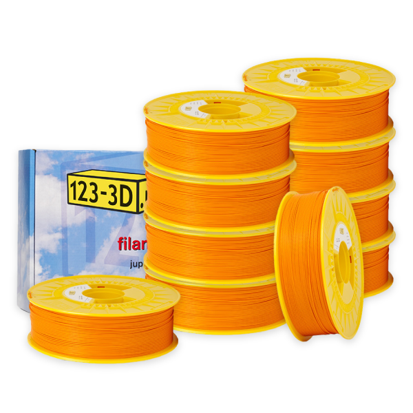 123-3D PLA Filament 10-pack | Orange | 1,75mm | 1,1kg/st  DFE20329 - 1