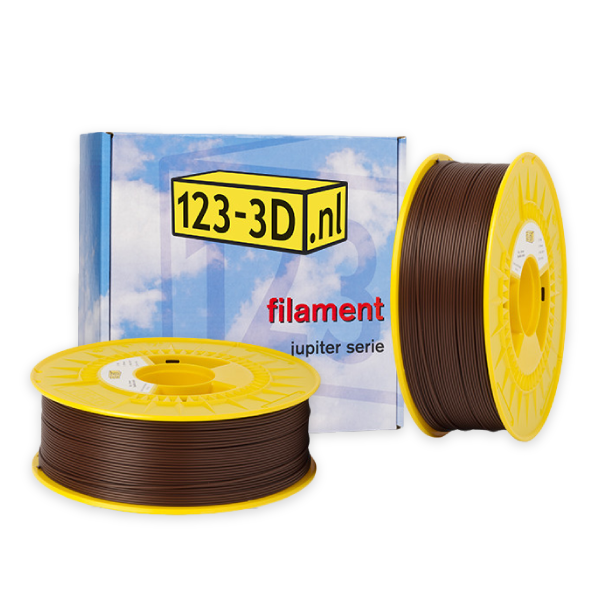 123-3D PLA Filament 2-pack | Brun | 1,75mm | 1,1kg/st  DFE20304 - 1