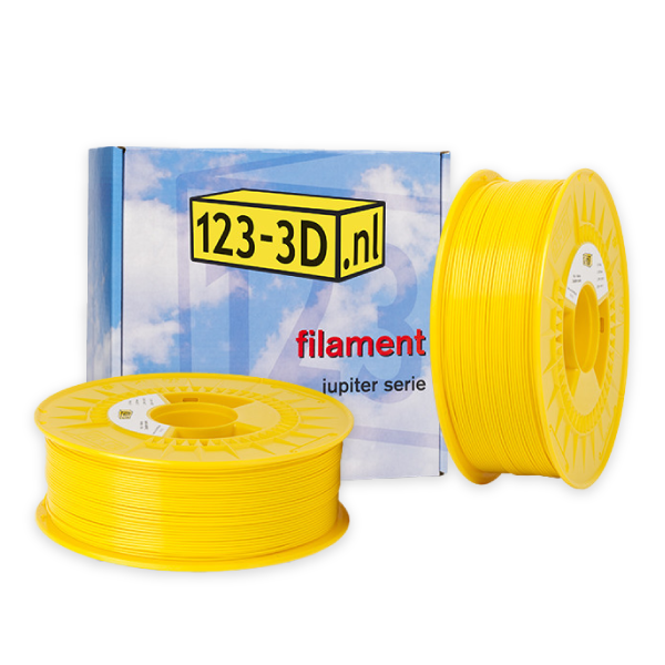 123-3D PLA Filament 2-pack | Gul | 1,75mm | 1,1kg/st  DFE20290 - 1