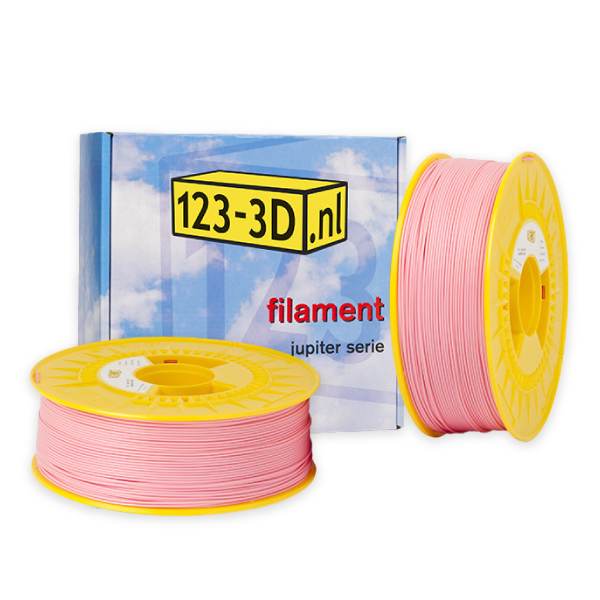 123-3D PLA Filament 2-pack | Ljusrosa | 1,75mm | 1,1kg/st  DFE20302 - 1