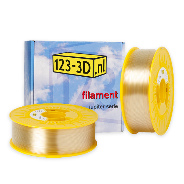 123-3D PLA Filament 2-pack | Neutral | 1,75mm | 1,1kg/st  DFE20293 - 1