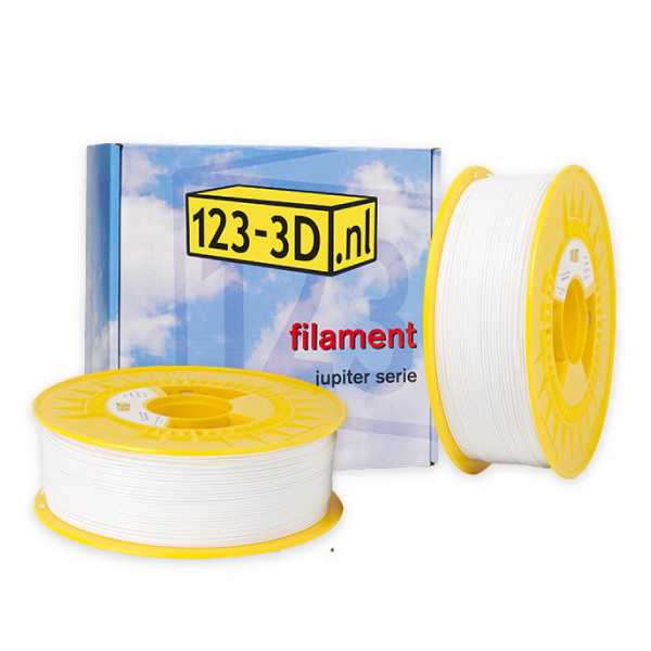 123-3D PLA Filament 2-pack | Snövit | 1,75mm | 1,1kg/st  DFE20291 - 1