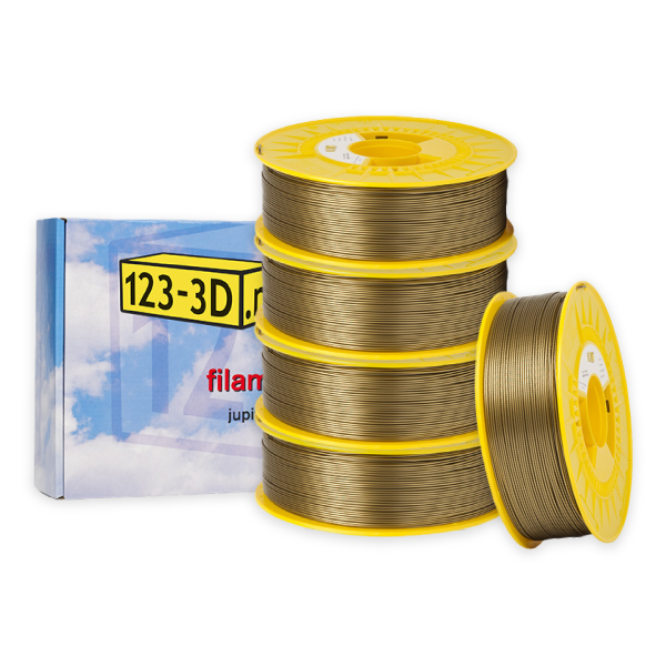 123-3D PLA Filament 5-pack | Brons | 1,75mm | 1,1kg/st  DFE20315 - 1