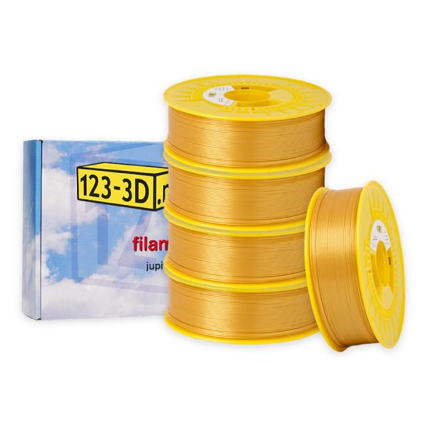 123-3D PLA Filament 5-pack | Guld | 1,75mm | 1,1kg/st  DFE20313 - 1