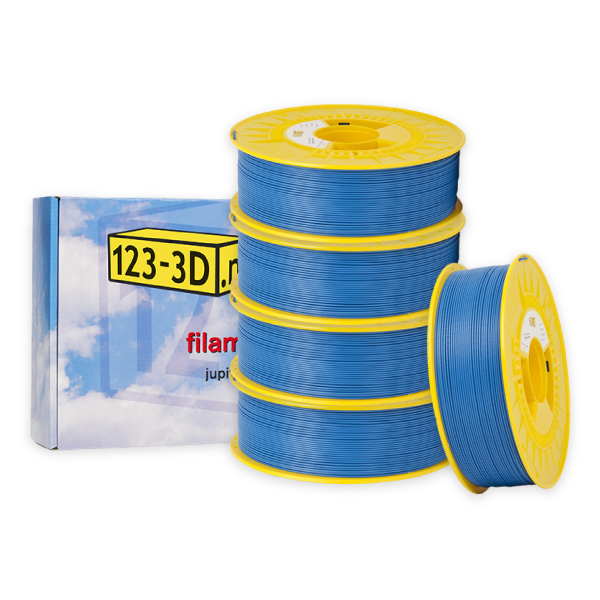 123-3D PLA Filament 5-pack | Himmelsblå | 1,75mm | 1,1kg/st  DFE20314 - 1