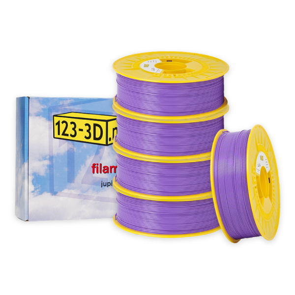 123-3D PLA Filament 5-pack | Lila | 1,75mm | 1,1kg/st  DFE20316 - 1