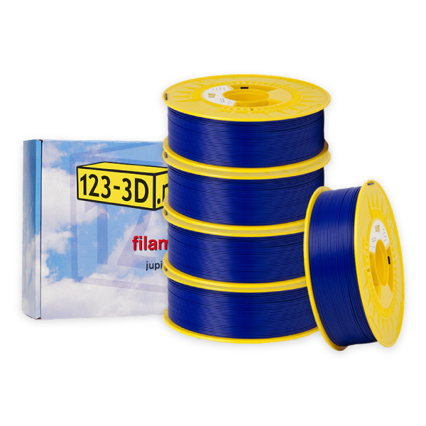 123-3D PLA Filament 5-pack | Mörkblå | 1,75mm | 1,1kg/st  DFE20306 - 1