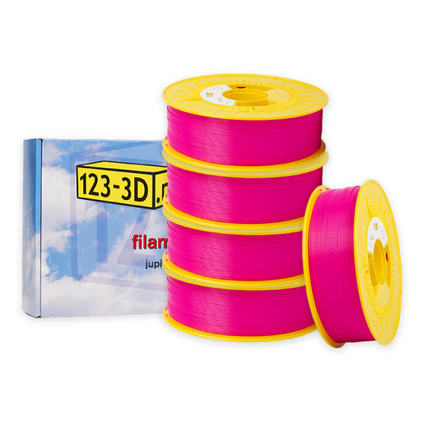 123-3D PLA Filament 5-pack | Magenta | 1,75mm | 1,1kg/st  DFE20320 - 1