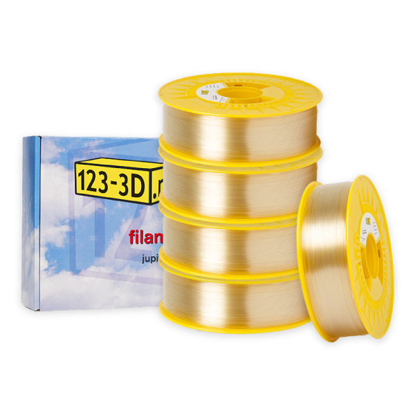 123-3D PLA Filament 5-pack | Neutral | 1,75mm | 1,1kg/st  DFE20310 - 1