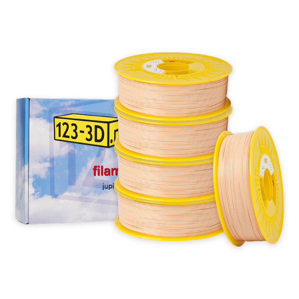 123-3D PLA Filament 5-pack | Nude | 1,75mm | 1,1kg/st  DFE20317 - 1