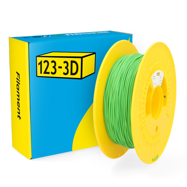 123-3D TPU 85A Filament | Limegrön | 1,75mm | 0,5kg  DHM00176 - 1