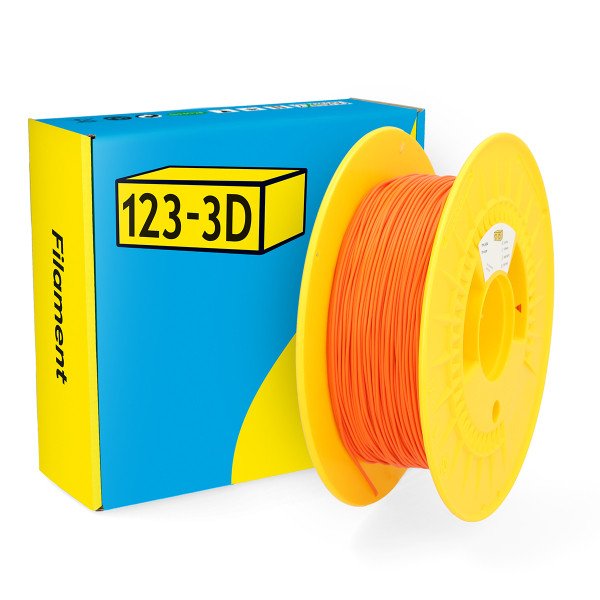 123-3D TPU 85A Filament | Orange | 1,75mm | 0,5kg  DHM00172 - 1