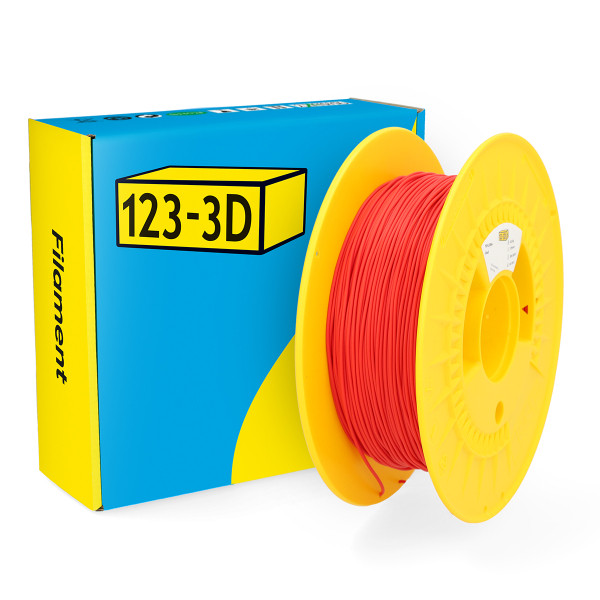 123-3D TPU 85A Filament | Röd | 1,75mm | 0,5kg  DHM00173 - 1