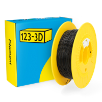 123-3D TPU 98A Filament | Svart | 1,75mm | 0,5kg  DHM00167