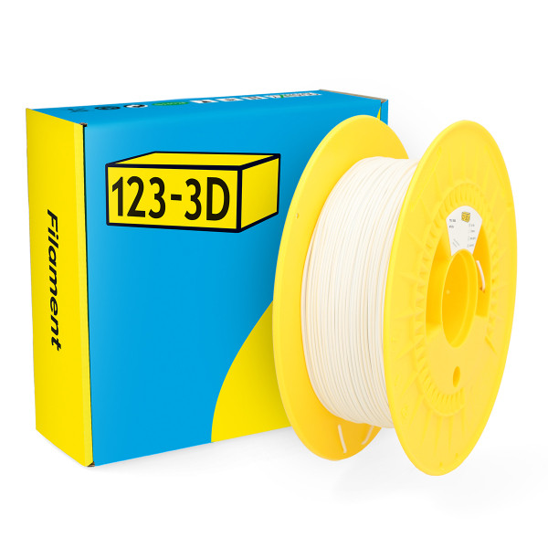 123-3D TPU 98A Filament | Vit | 1,75mm | 0,5kg  DHM00170 - 1