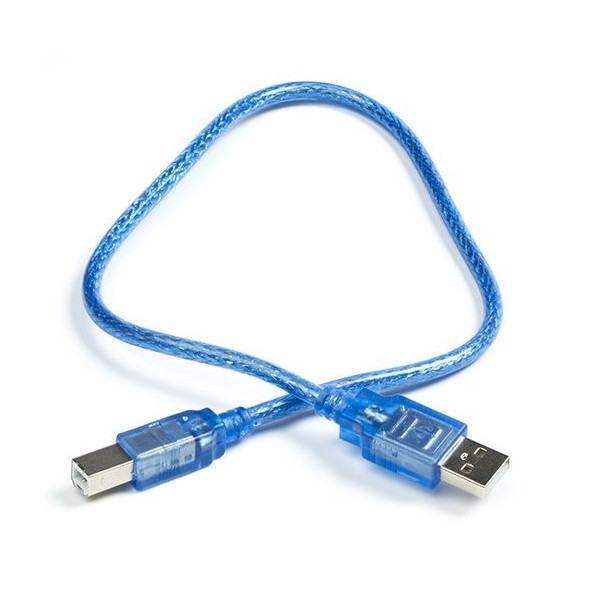 123-3D USB-A till USB-B kabel | 30cm | Blå  DDK00058 - 1