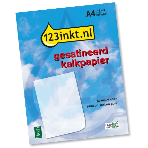 123inkt 3D-penna stencil kalkerpapper A4 12 ark  060862 - 1