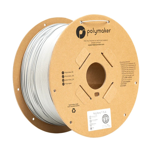 Polymaker PLA filament | Cotton-White | 1,75mm | 3kg | PolyTerra PA04008 DFP14353 - 1