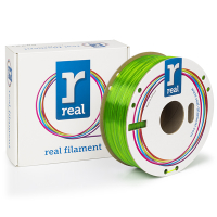 REAL PETG filament | Transparent Grön | 1,75mm | 1kg  DFP02366