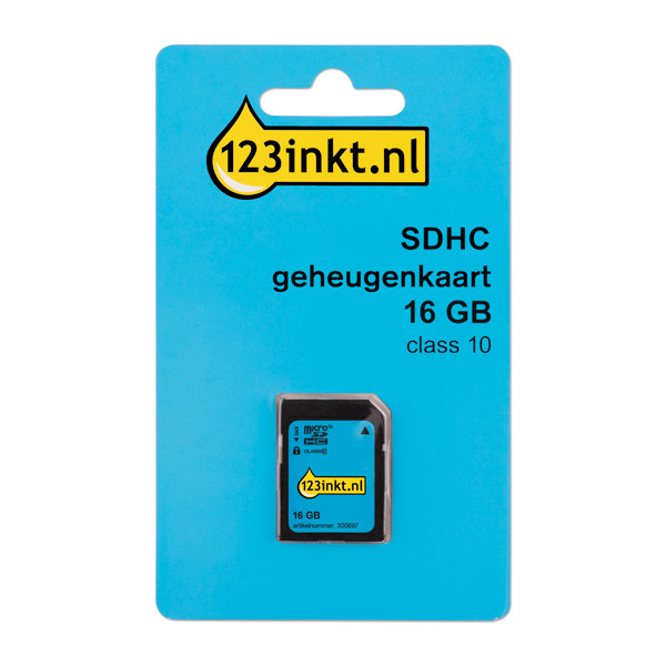 SDHC minneskort 16GB | klass 10 | 123ink FM016SD45B 300697 - 1