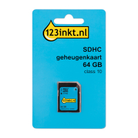 SDXC minneskort 64GB | klass 10 | 123ink FM64SD55B/00 300699