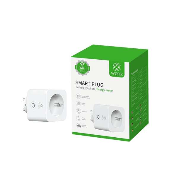 WOOX Smart Plug med energimätare | max. 3680W | Vit | R6113 R6113 LWO00075 - 1