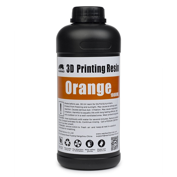 Wanhao $$ Wanhao UV resin | Orange | 1000ml  DLQ02016 - 1