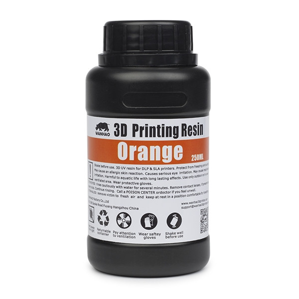 Wanhao $$ Wanhao UV resin | Orange | 250ml  DLQ02000 - 1