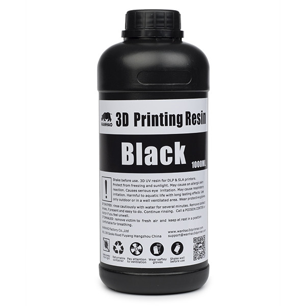 Wanhao $$ Wanhao UV resin | Svart | 1000ml  DLQ02020 - 1