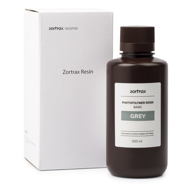 Zortrax Resin BASIC | Grey | 500ml | Inkspire  DFP00168 - 1