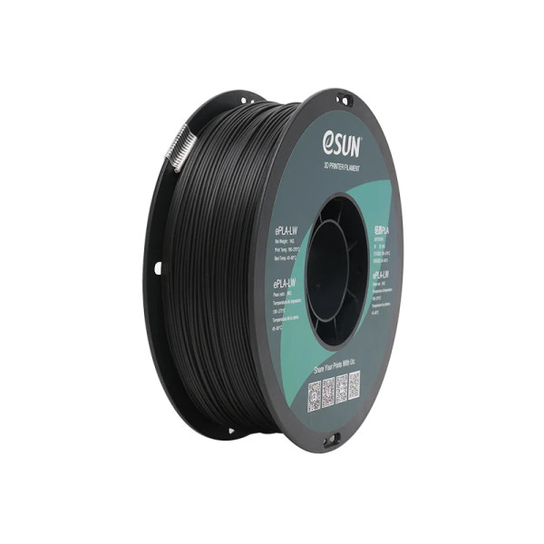 eSun PLA-LW filament | Svart | 1,75mm | 1kg ePLA-LW175B1 DFE20226 - 1